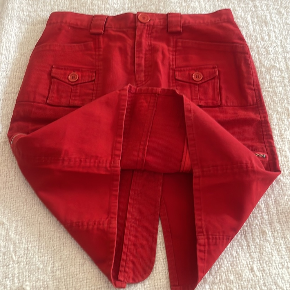 Marc Jacobs red corduroy pencil skirt - Picture 6 of 6